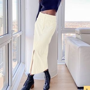 Free people Roxy rib midi pencil skirt XS